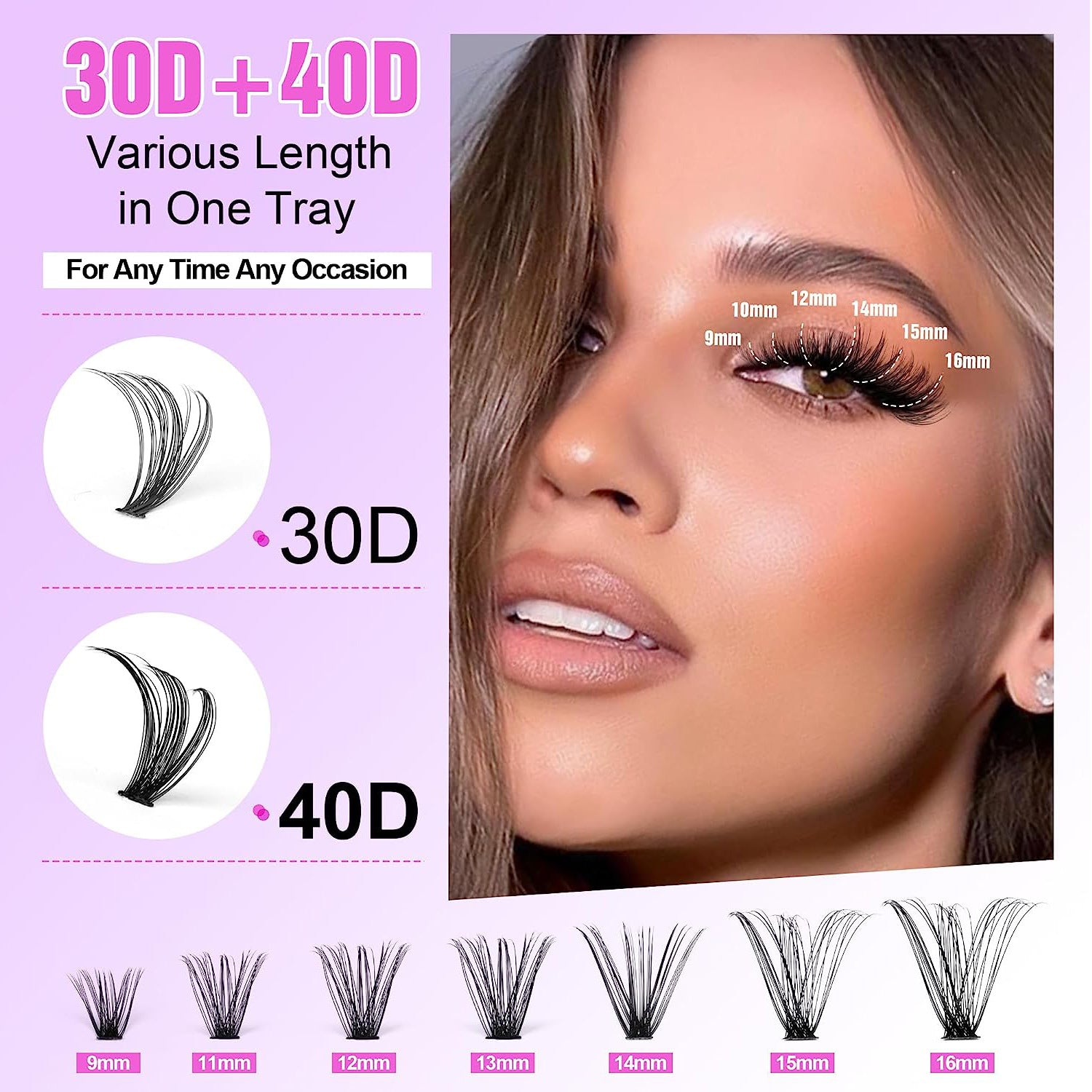 Sina Luxe Lash Clusters - Beginner Friendly