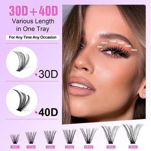 Sina Luxe Lash Clusters - Beginner Friendly